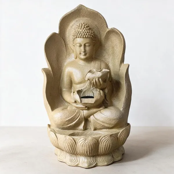 Beige_Fiber_Buddha_Led_Water_Fountain_For_Home_Decor