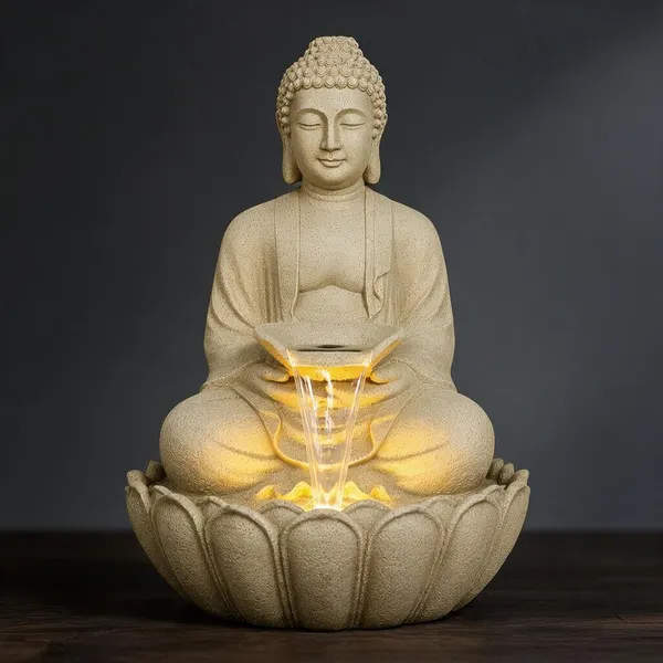 Golden_Fiber_Buddha_Led_Water_Fountain_For_Home_Decor