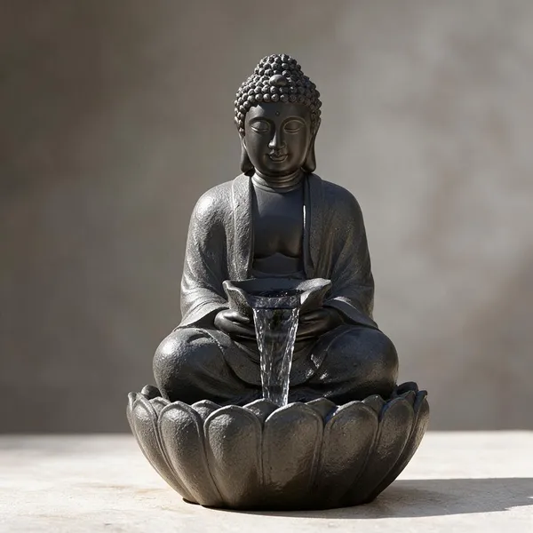 Beige_Fiber_Buddha_Led_Water_Fountain_For_Home_Decor