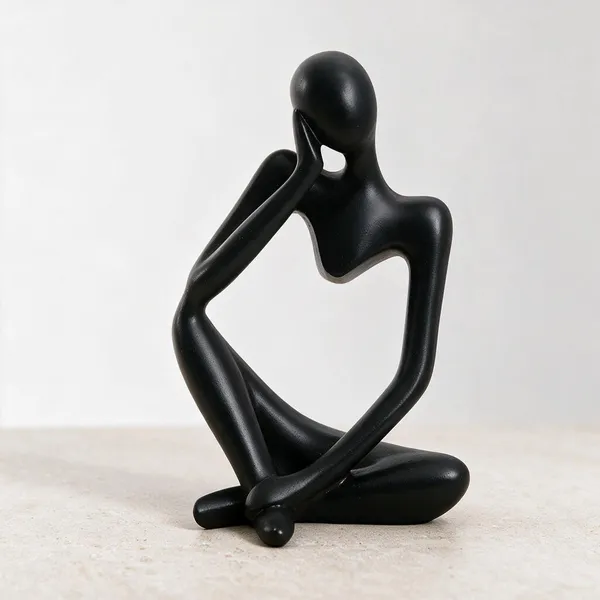 Black_Resin_Resin_Thinker_Sculpture_For_Home_Decor