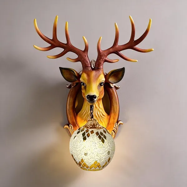 Gold_Resin_Resin_Deer_Head_Wall_Sconce_For_Home_Decor