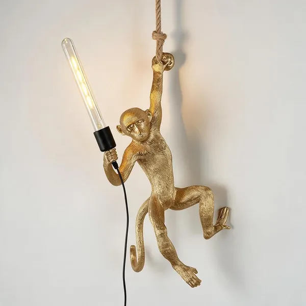 Gold_Resin_Resin_Monkey_Pendant_Light_For_Home_Decor