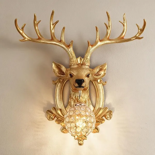 Gold_Resin_Deer_Head_Wall_Lamp_For_Home_Decor
