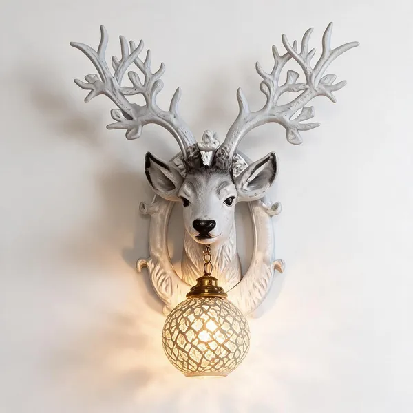 Gold_Resin_Deer_Head_Wall_Lamp_For_Home_Decor
