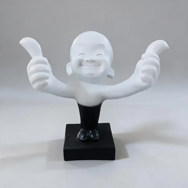White_Resin_Thumb_Man_Figurine_For_Home_Decor