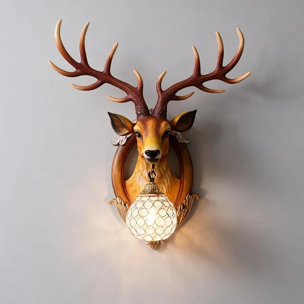 Gold_Resin_Deer_Head_Wall_Sconce_For_Home_Decor