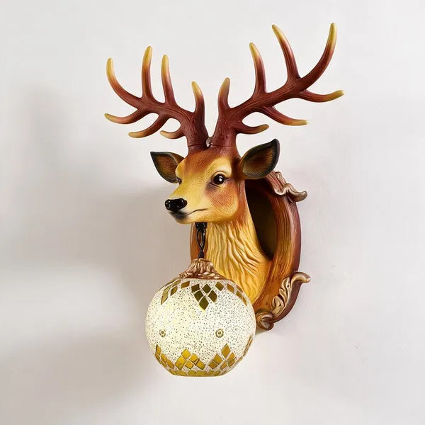 Gold_Resin_Deer_Head_Wall_Sconce_For_Home_Decor