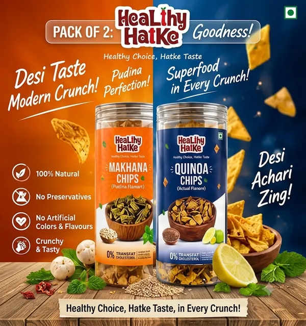 Healthy_Hathke_Pudina_Flavour_Makhana_Chips_&_Quinoa_Chips_Desi_Achari_Flavor_Pack_Of_2