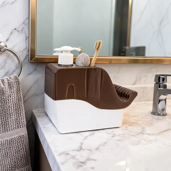 Plastic_3-In-1_Liquid_Shampoo_Sanitizer_Dispenser_White_Brown