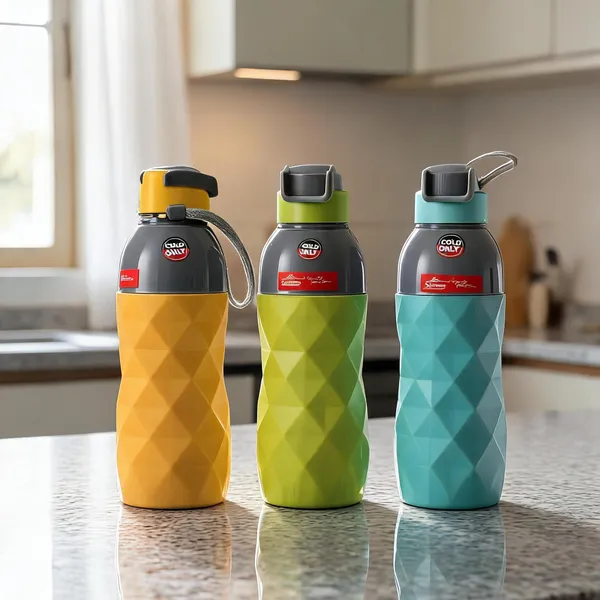 Plastic_Everyday_Geometric_Pattern_Water_Bottle_Set_Of_3