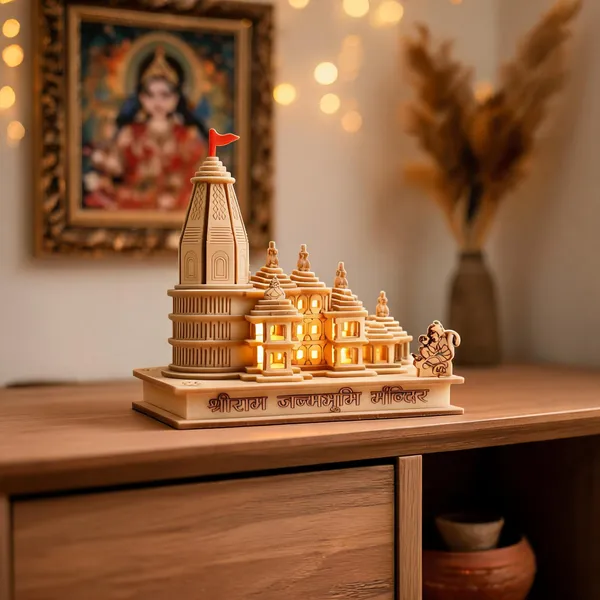 Resin_Beige_LED_Ram_Mandir_Decorative_Showpiece