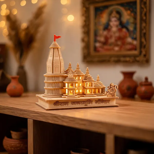 Resin_Beige_LED_Ram_Mandir_Decorative_Showpiece