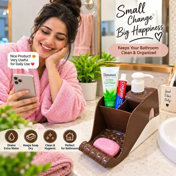 SHIVSHAKTI_0.3_L_Liquid,_Shampoo,_Sanitizer_Stand_Dispenser_(Brown)