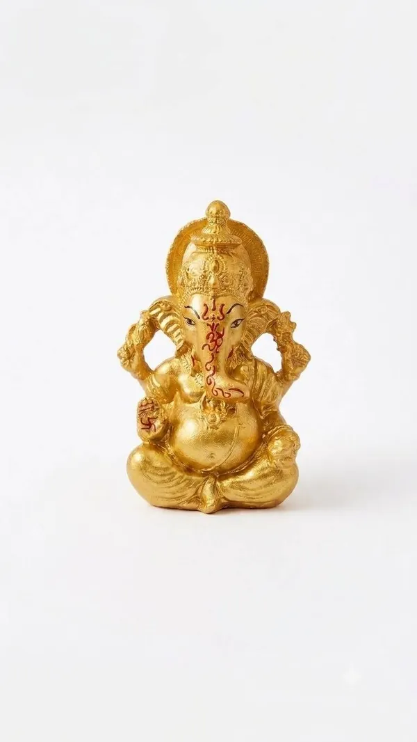 Shiv_Shakti_Golden_Ganesha_Idol_|_Resin_Decorative_Murti_|_Gold_|_5_Inch_|_1_Pc_Decorative_Showpiece_-_5_cm_(Resin,_Gold)