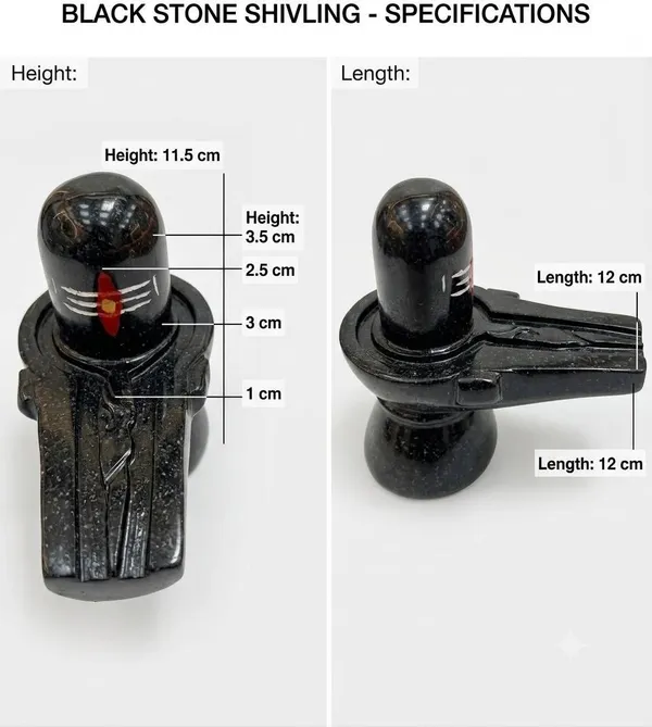 Shiv_Shakti_Black_Stone_Shivling_Idol_|_Polished_Pooja_Murti_|_Black_|_11.5_cm_|_1_Pc_Decorative_Showpiece_-_11.5_cm_(Resin,_Black)