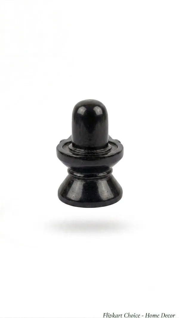 Shiv_Shakti_Black_Stone_Shivling_Idol_|_Polished_Pooja_Murti_|_Black_|_11.5_cm_|_1_Pc_Decorative_Showpiece_-_11.5_cm_(Resin,_Black)