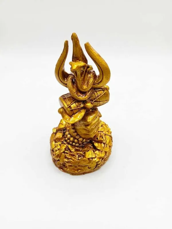 Shiv_Shakti_Lord_Shiva_Trishul_Figurine_|_Damru_&_Snake_Design_|_Gold_|_Small_|_Pack_of_1_Decorative_Showpiece_-_5_cm_(Resin,_Gold)