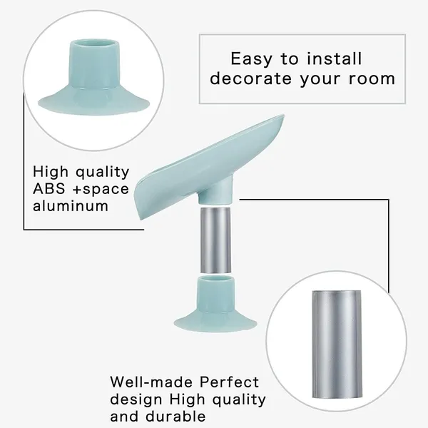 Qrex_Pack_Of_1_Soap_Holder_Leaf_Shape_self_draining_soap_Holder_Soap_Saver,Leafology_Decorative_Drainage_Plastic_Soap_Dish_with_Suction_Cup_Creative_soap_Box_Perforation-Free_for_Shower,_Bathroom,_Kitchen,_Bath_Tub_(Multi_colour)_(Multicolor)