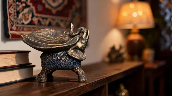 Resin_Black_Handcrafted_Elephant_Decorative_Figurine_Showpiece