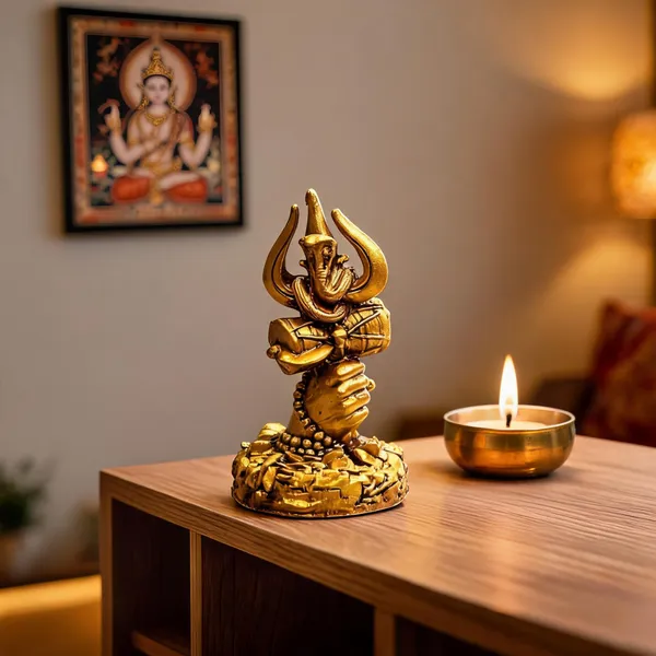 Resin_Gold_Lord_Shiva_Trishul_Damru_Snake_Figurine_Showpiece