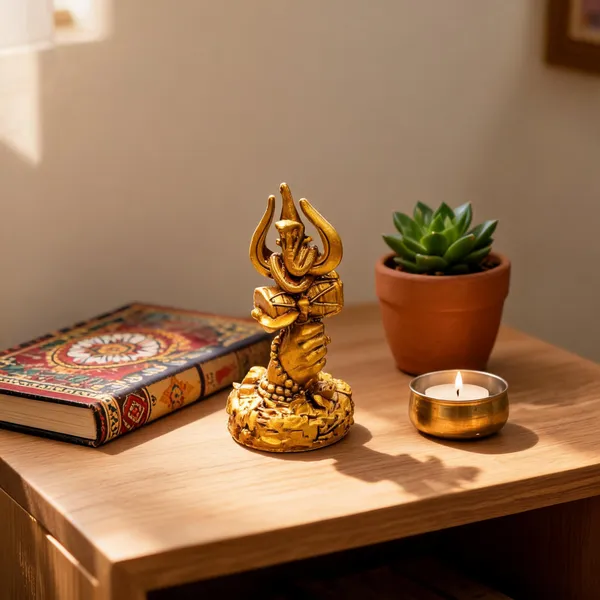 Resin_Gold_Lord_Shiva_Trishul_Damru_Snake_Figurine_Showpiece