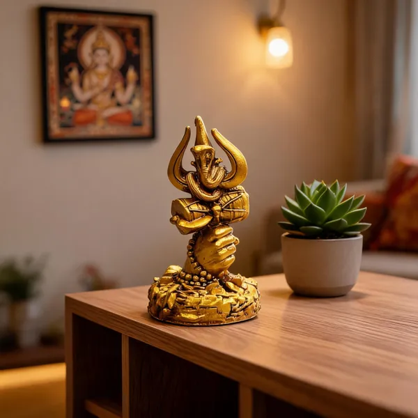Resin_Gold_Lord_Shiva_Trishul_Damru_Snake_Figurine_Showpiece