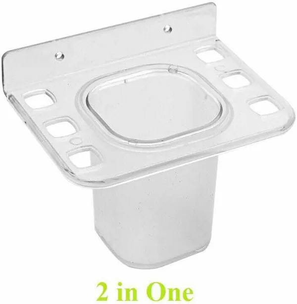 SHIVSHAKTI_Toothbrush_Holder_|Wall_Mounted_2_in_1_Stand_|Transparent_|_Compact_|_Pack_of_10_Plastic_Toothbrush_Holder_(Wall_Mount)