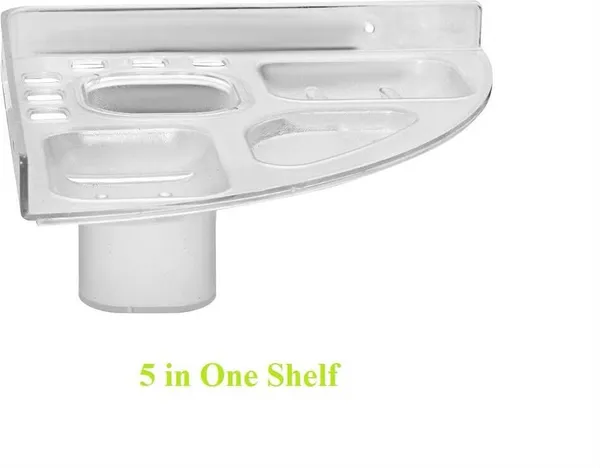 SHIVSHAKTI_Corner_Bathroom_Shelf_|_5_in_1_Wall_Mount_Stand_|_Clear_|_Standard_|_10Pcs_Plastic_Toothbrush_Holder_(Wall_Mount)