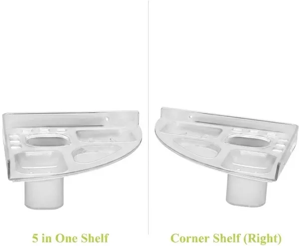 SHIVSHAKTI_Corner_Bathroom_Shelf_|_5_in_1_Wall_Mount_Stand_|_Clear_|_Standard_|_10Pcs_Plastic_Toothbrush_Holder_(Wall_Mount)