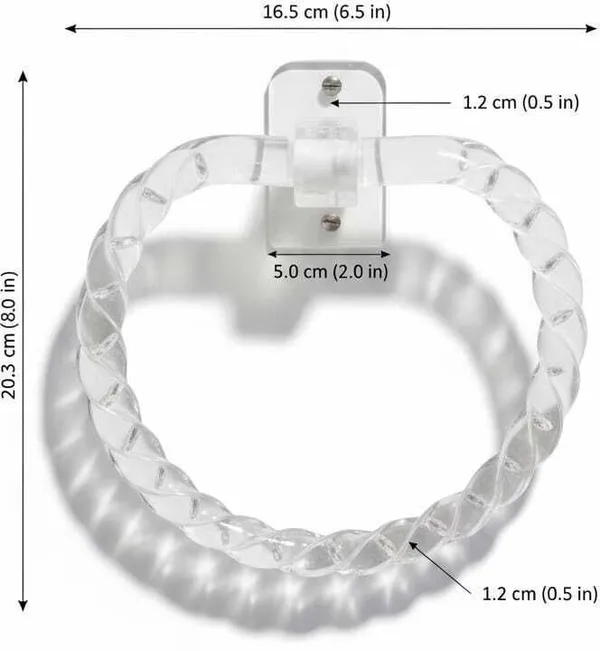 DZIRE_by_Livehigh_TOWEL_HOLDER_RING_STYLE_transparent_Towel_Holder_(Acrylic)