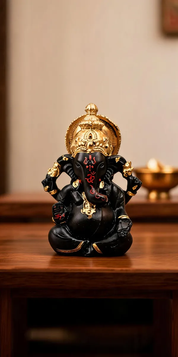 Resin_Black_Gold_Ganesha_Idol_Decorative_Murti_Showpiece