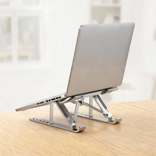 Silver_Aluminium_Adjustable_Rotatable_Ergonomic_Laptop_Stand