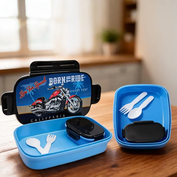 Plastic_Motorcycle-Themed_2-Container_Kids_Lunch_Box_800Ml