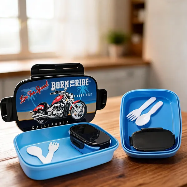 Plastic_Motorcycle-Themed_2-Container_Kids_Lunch_Box_800Ml