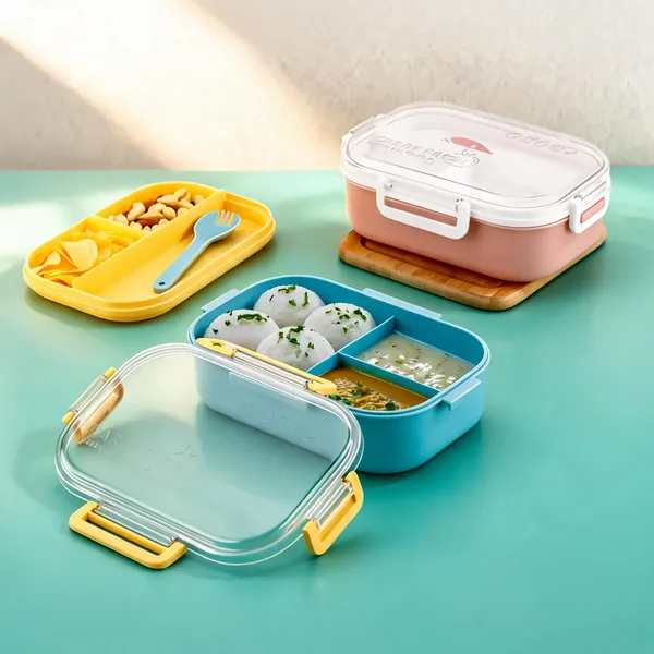 Plastic_Multicolor_2-Container_School_Lunch_Box_1000Ml