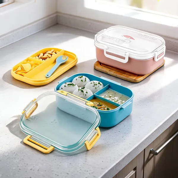 Plastic_Multicolor_2-Container_School_Lunch_Box_1000Ml