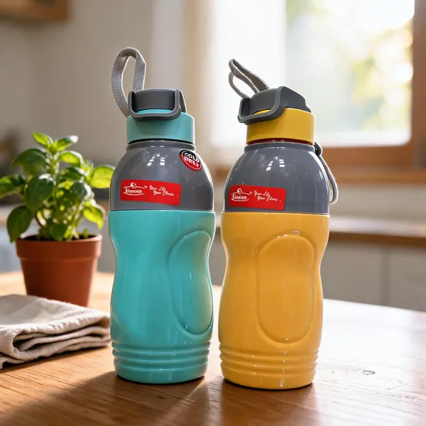 Plastic_Everyday_Blue_And_Yellow_Water_Bottle_Set_Of_2
