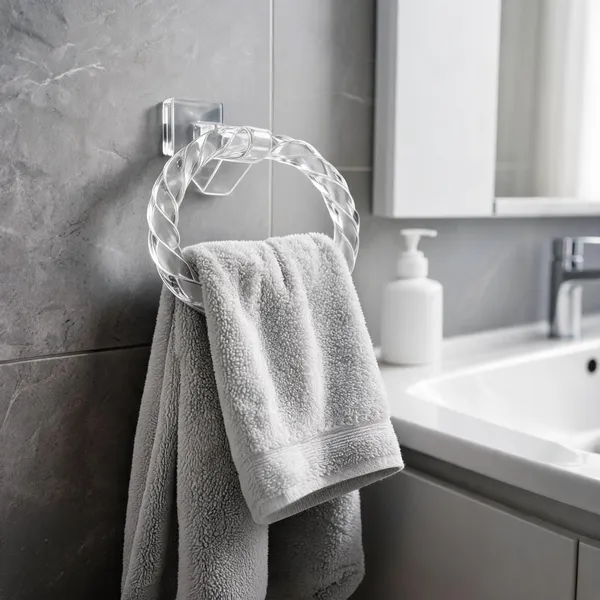 Acrylic_Transparent_Spiral_Wall_Mounted_Towel_Ring_Holder