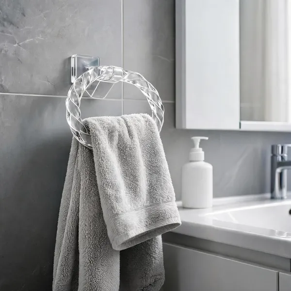 Acrylic_Transparent_Spiral_Wall_Mounted_Towel_Ring_Holder