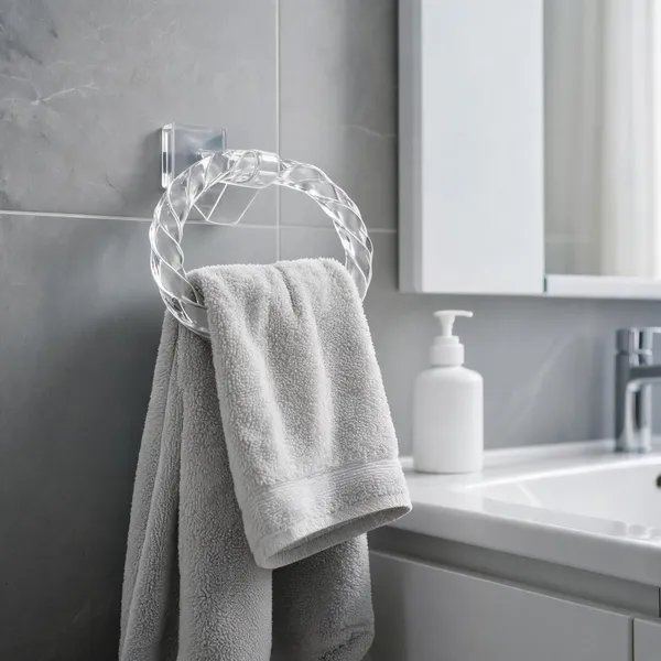 Acrylic_Transparent_Spiral_Wall_Mounted_Towel_Ring_Holder