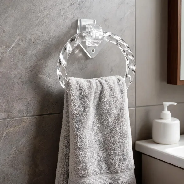 Acrylic_Transparent_Spiral_Wall_Mounted_Towel_Ring_Holder