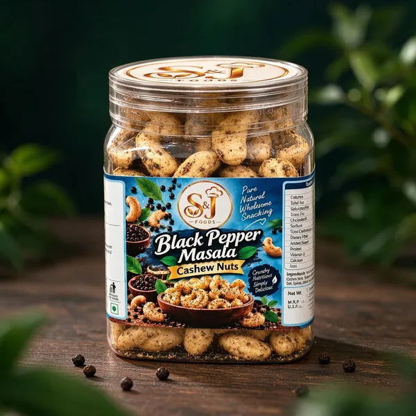 S&J_Foods_Black_Pepper_Masala_Cashew_Nuts