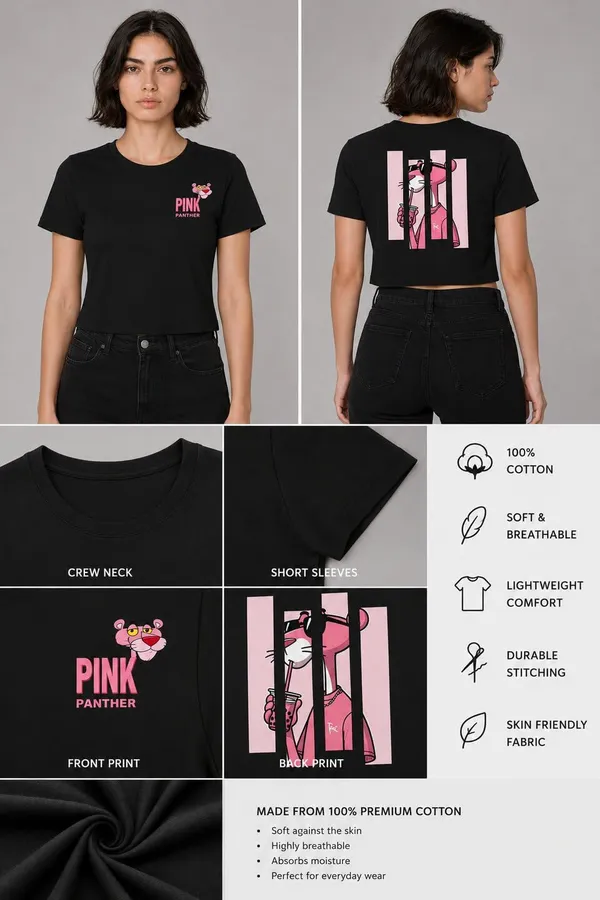Pink_Panther_Graphic_Crop_Top_For_Women
