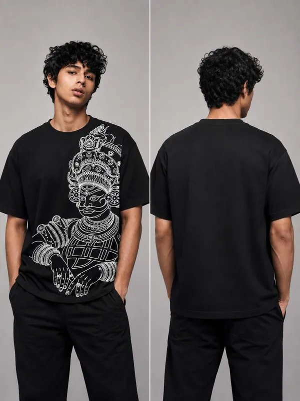 Kathak_Graphic_Printed_T_Shirt_For_Men