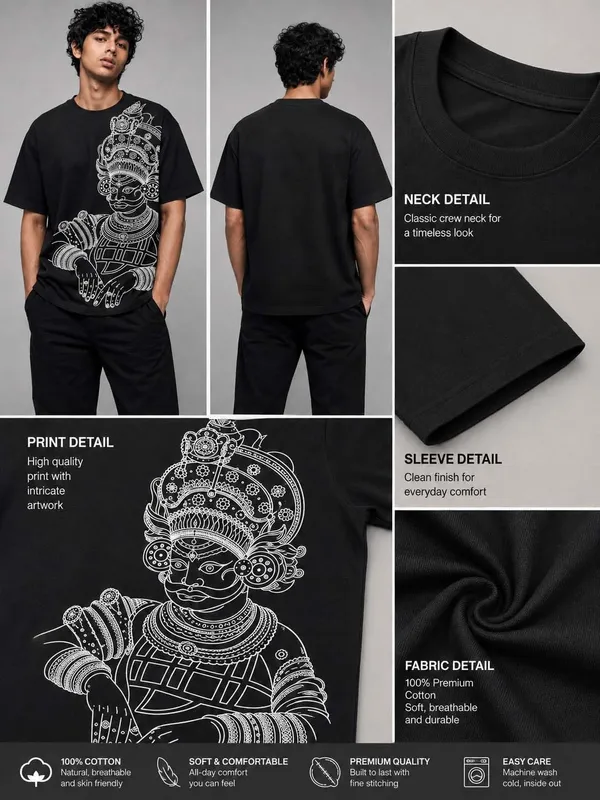 Kathak_Graphic_Printed_T_Shirt_For_Men