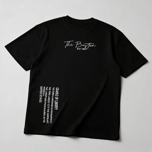 Black_Cotton_Oversized_Bold_Drip_Graphic_T-Shirt_For_Men