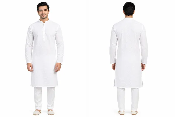 White_Cotton_Straight_Fit_Kurta_Pajama_Set_For_Men