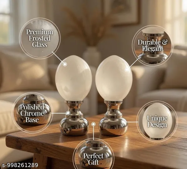 Metal_Modern_Oval_Decorative_Showpiece_Set