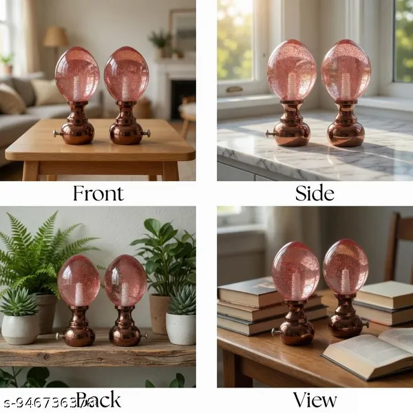 Metal_Modern_Oval_Decorative_Showpiece_Set