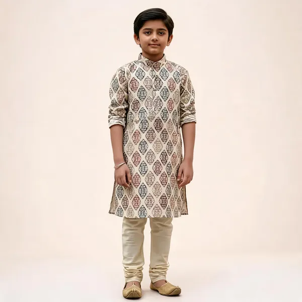 Vastraveda_Boys_Festive_&_Party_Kurta_And_Pyjama_Set_(Brown_Pack_Of_1)